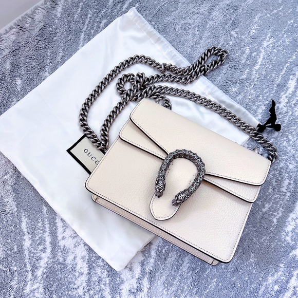 Gucci Handbags - White Dionysus mini leather bag!! Authentic !!